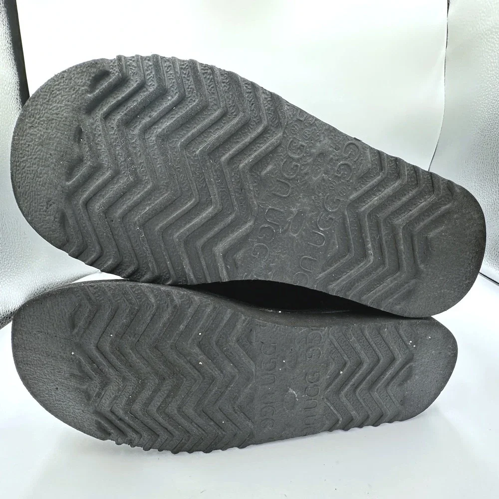 UGG Australia #5852 Black Paisley Classic Tall Metallic Plate Sheepskin Boots W6